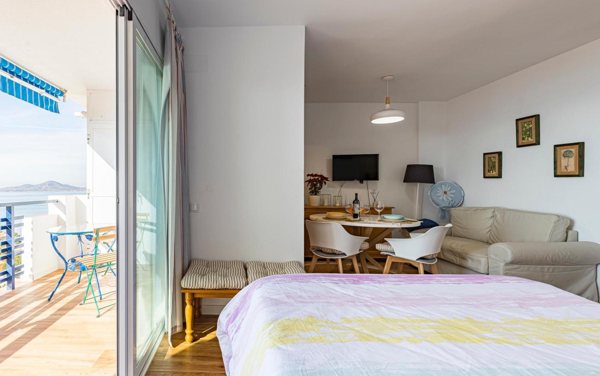 The Manga Beach Sea View Studio Crystal Clear Water & Sandy Beach, Fibre Wifi & Airco لا مانغا ذيل مار مينور المظهر الخارجي الصورة